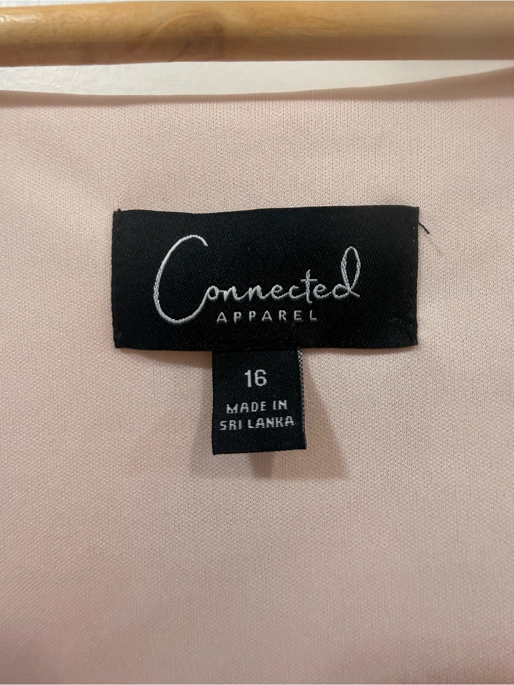 Connected Apparel Floral Airy Spring Summer Preppy Blush Pink Midi Dress Size 16 - Picture 9 of 10
